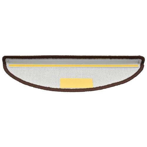 Trappemåtter 10 stk. 56x17x3 cm brun
