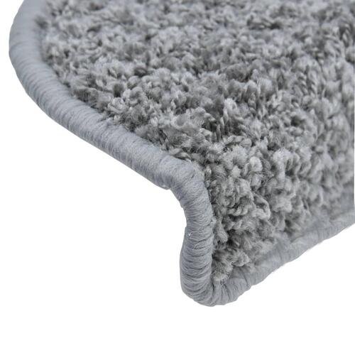 Trappemåtter 10 stk. 65x21x4 cm grå