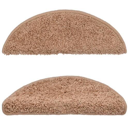 Trappemåtter 10 stk. 65x21x4 cm beige