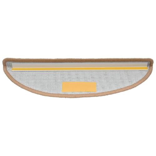 Trappemåtter 10 stk. 65x21x4 cm beige
