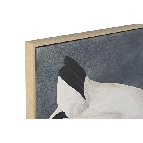 Vægkunst på lærred - fuglemotiv, 83 × 123 cm