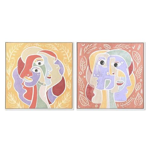 Maleri 83 x 4 x 83 cm Abstrakt Urban (2 enheder)