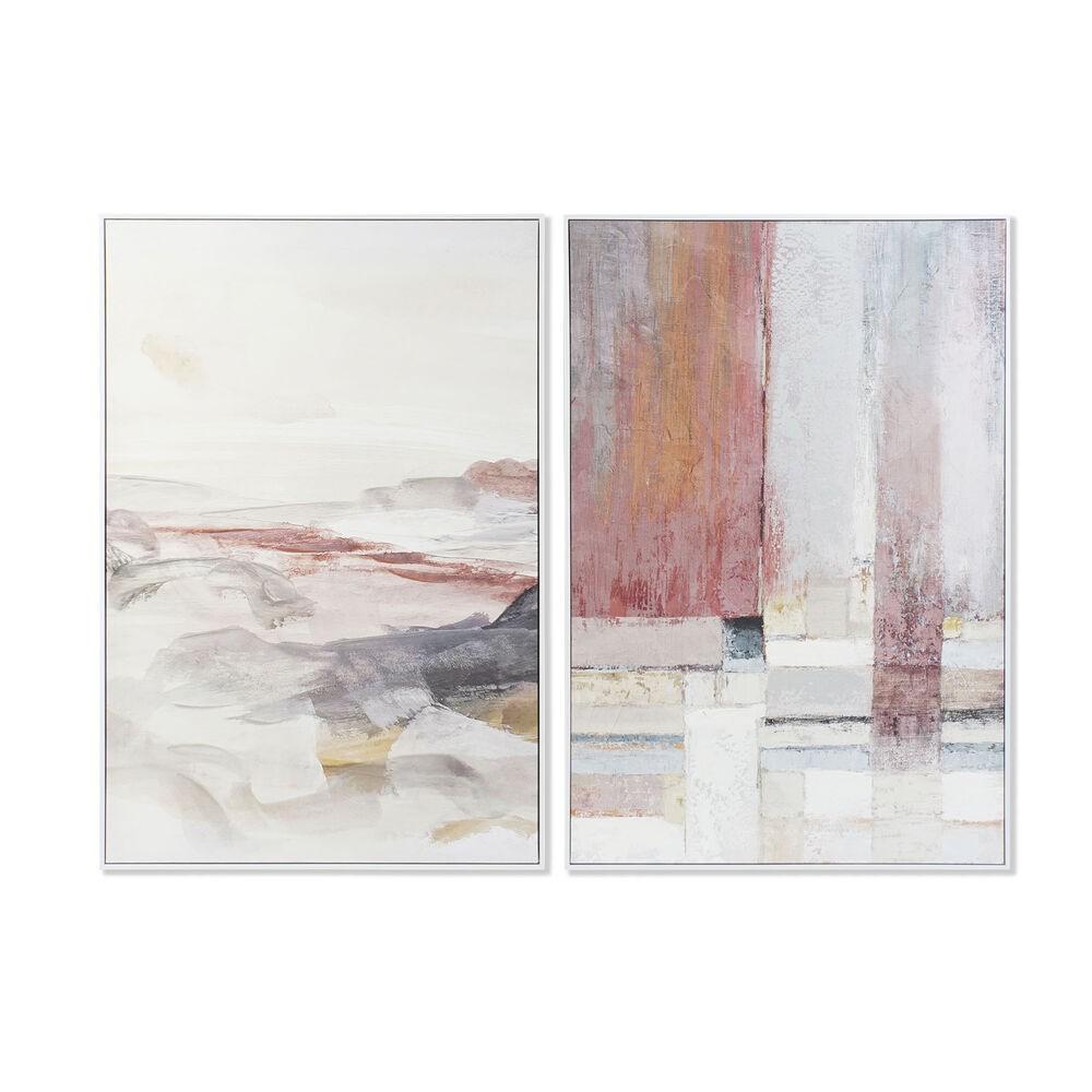 Maleri 82,5 x 4,5 x 122,5 cm Abstrakt Urban (2 enheder)