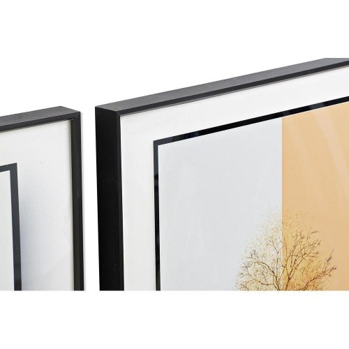 - Sæt med 3 malerier i aluminium og MDF, 200 × 3 × 70 cm