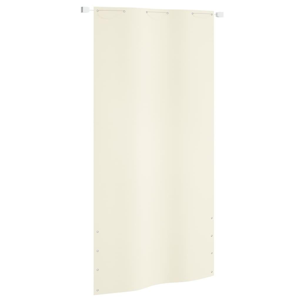 Altanafskærmning Oxfordstof 120x240 cm cremefarvet