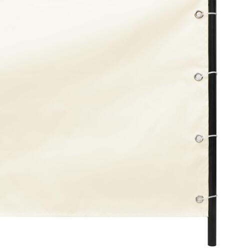 Altanafskærmning Oxfordstof 120x240 cm cremefarvet