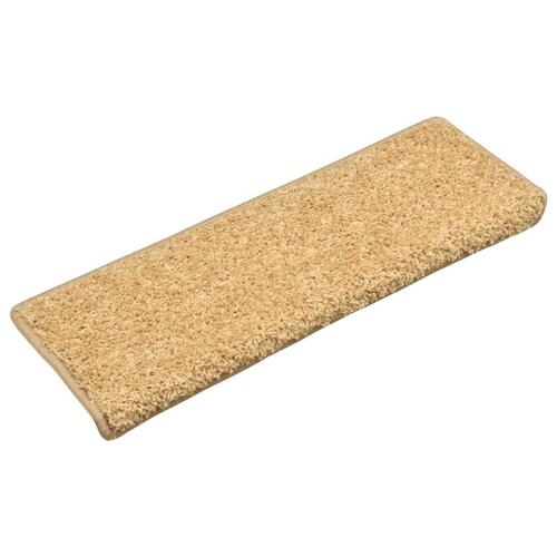 Trappemåtter 10 stk. 65x21x4 cm beige