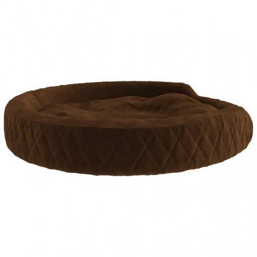 Hundeseng 90x70x23 cm plys brun