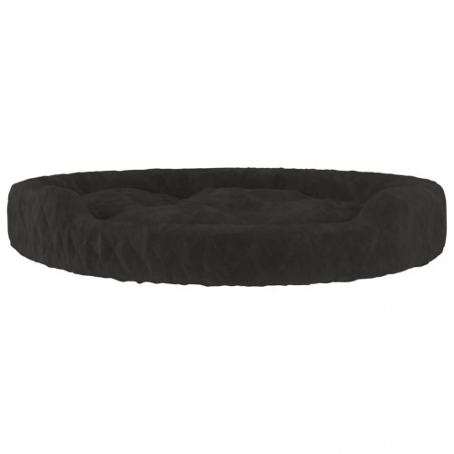Hundeseng 90x70x23 cm plys sort