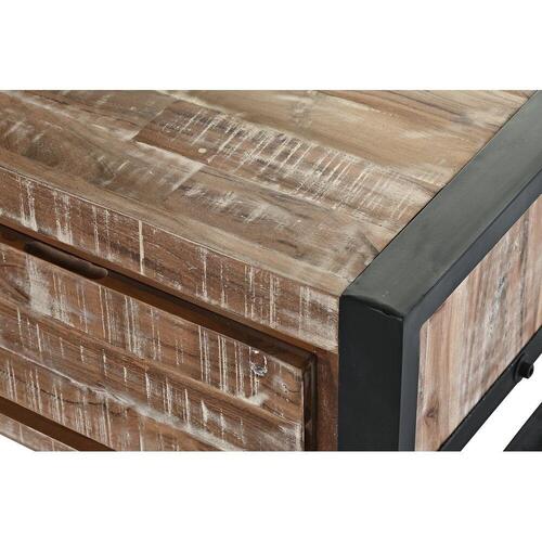 Sofabord Metal Akacie (110 x 60 x 40 cm)