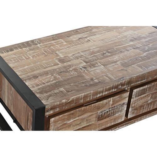 Sofabord Metal Akacie (110 x 60 x 40 cm)