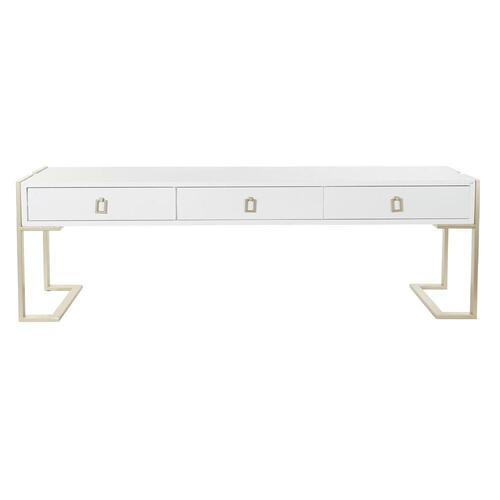 Sofabord Metal Træ (150 x 36 x 48 cm)