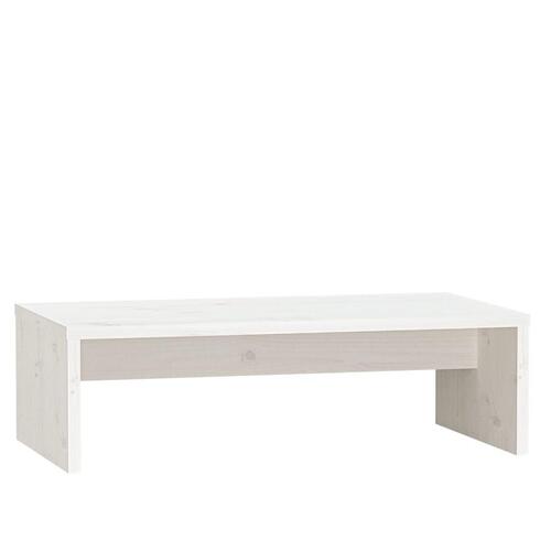 Skærmholder 50x27x15 cm massivt fyrretræ hvid