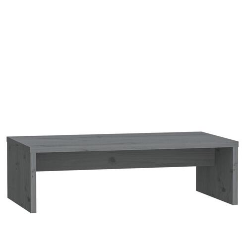 Skærmholder 50x27x15 cm massivt fyrretræ grå