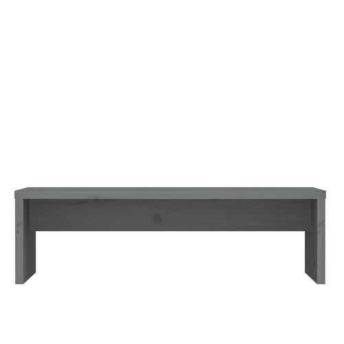 Skærmholder 50x27x15 cm massivt fyrretræ grå