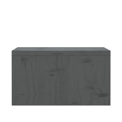 Skærmholder 50x27x15 cm massivt fyrretræ grå