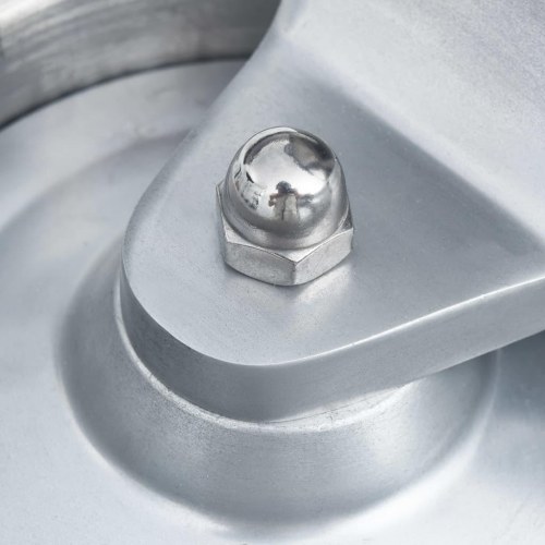 Hamburgerpresser med 500 mellemlægningspapirer 10 cm aluminium