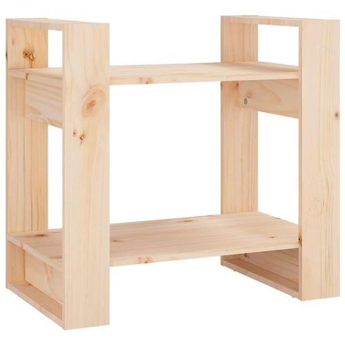 Bogreol/rumdeler 60x35x57 cm massivt fyrretræ