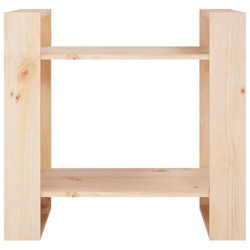Bogreol/rumdeler 60x35x57 cm massivt fyrretræ