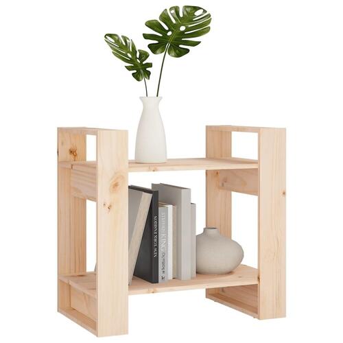 Bogreol/rumdeler 60x35x57 cm massivt fyrretræ