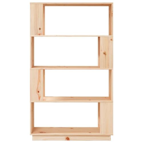 Bogreol/rumdeler 80x25x132 cm massivt fyrretræ