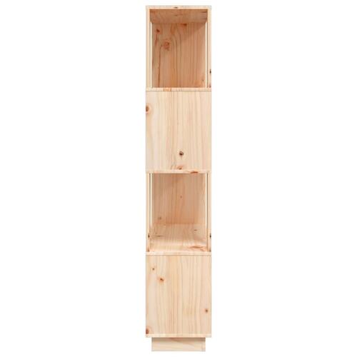 Bogreol/rumdeler 80x25x132 cm massivt fyrretræ