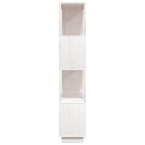 Bogreol/rumdeler 80x25x132 cm massivt fyrretræ hvid