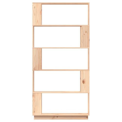 Bogreol/rumdeler 80x25x163,5 cm massivt fyrretræ