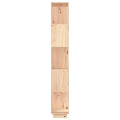 Bogreol/rumdeler 80x25x163,5 cm massivt fyrretræ