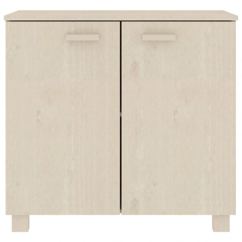 Skænk HAMAR 85x35x80 cm massivt fyrretræ honningbrun
