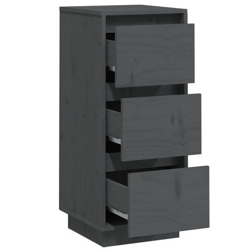 Skænke 2 stk. 32x34x75 cm massivt fyrretræ grå