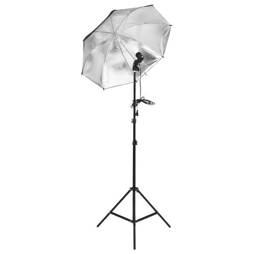 Fotostudiesæt med lampesæt + baggrund og reflektor