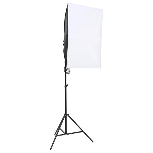 Fotostudiesæt med lampesæt + baggrund og reflektor