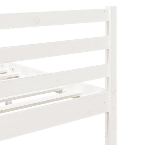 Sengeramme 75x190 cm Small Single massivt træ hvid