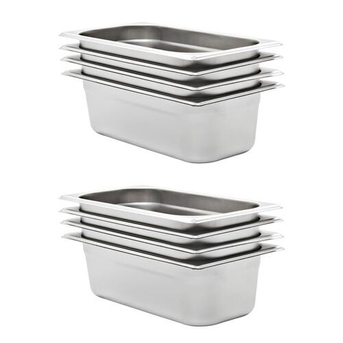 Gastronorm beholder 8 stk. GN 1/3 100 mm rustfrit stål