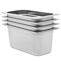 Gastronorm beholder 4 stk. GN 1/3 150 mm rustfrit stål