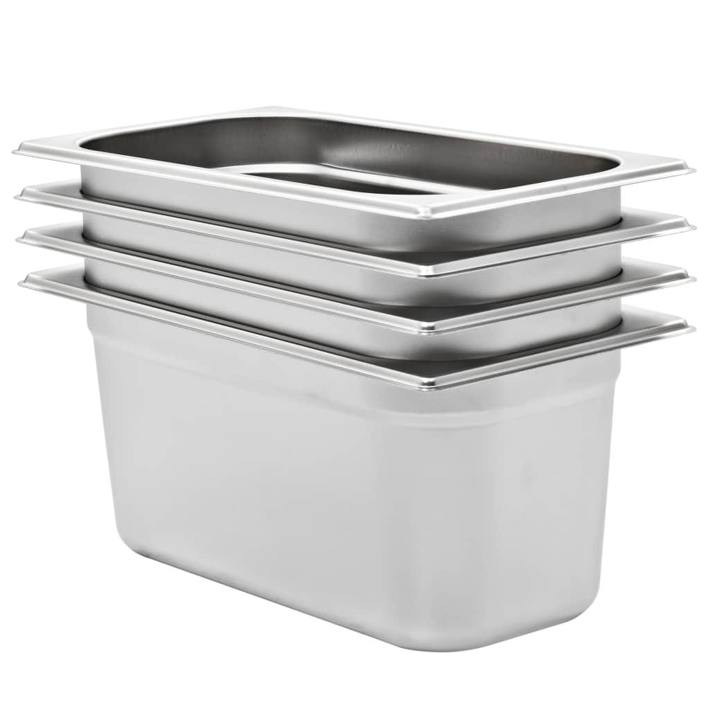 Gastronorm beholder 4 stk. GN 1/3 150 mm rustfrit stål