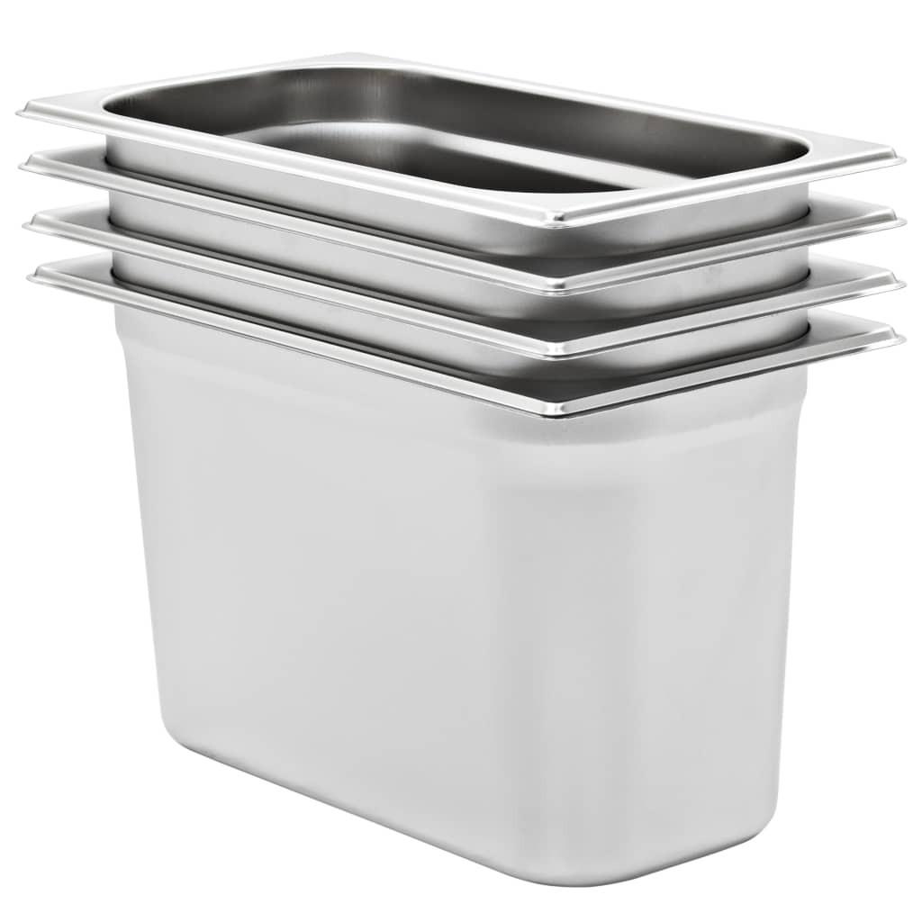 Gastronorm beholder 4 stk. GN 1/3 200 mm rustfrit stål