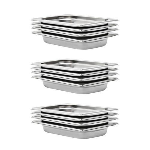 Gastronorm beholder 12 stk. GN 1/4 40 mm rustfrit stål