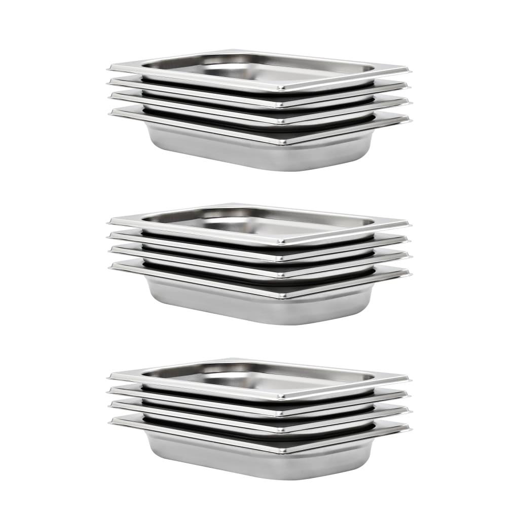 Gastronorm beholder 12 stk. GN 1/4 40 mm rustfrit stål