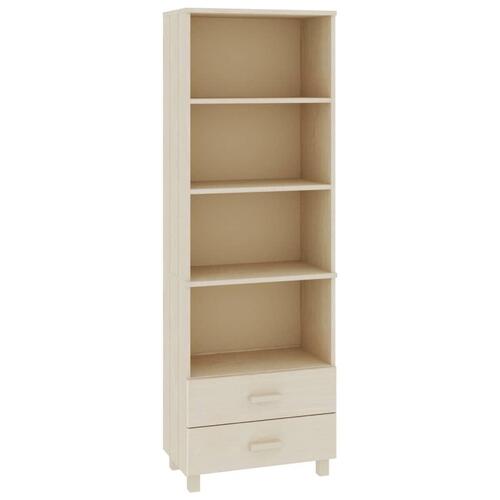 Højskab HAMAR 60x35x180 cm fyrretræ honningbrun