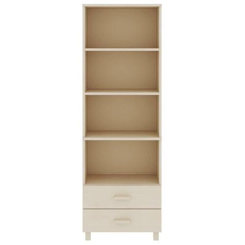Højskab HAMAR 60x35x180 cm fyrretræ honningbrun