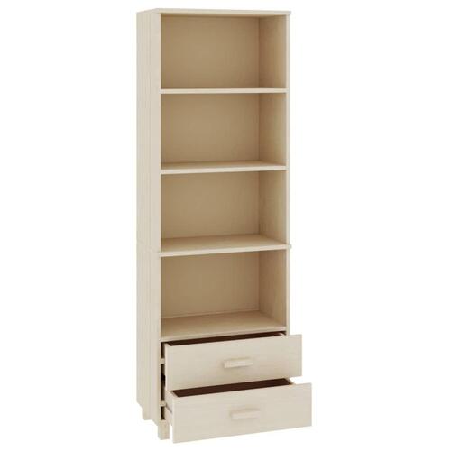 Højskab HAMAR 60x35x180 cm fyrretræ honningbrun