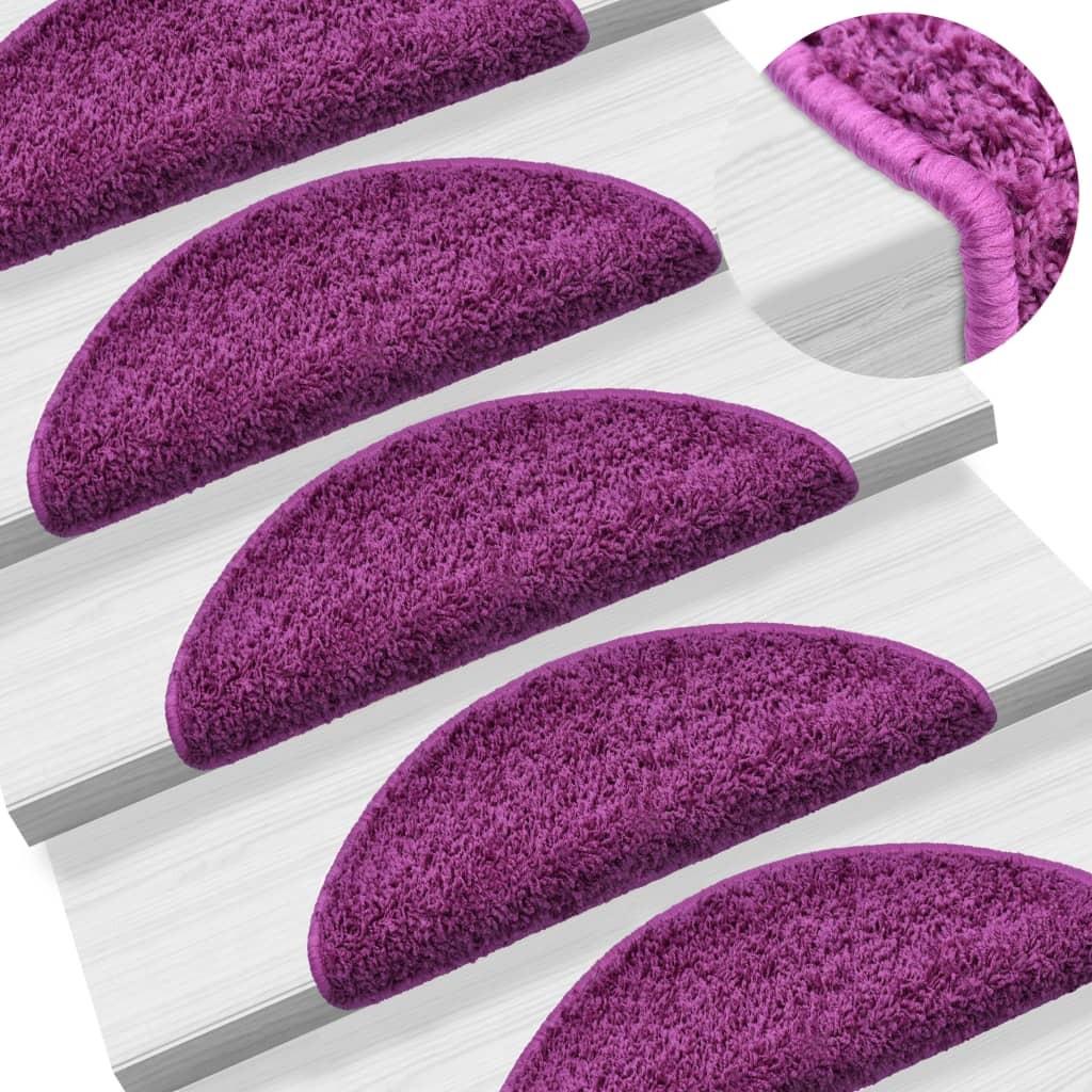 Trappemåtter 10 stk. 56x17x3 cm violet