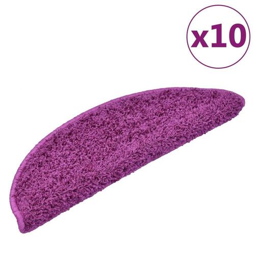 Trappemåtter 10 stk. 56x17x3 cm violet