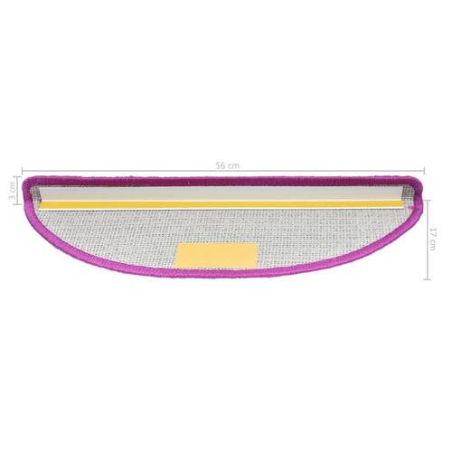 Trappemåtter 10 stk. 56x17x3 cm violet