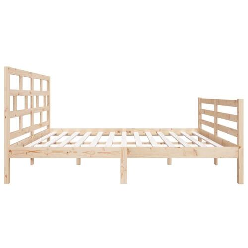 Sengeramme 135x190 cm dobbelt massivt træ