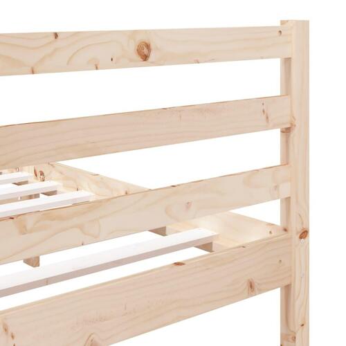 Sengeramme 135x190 cm dobbelt massivt træ