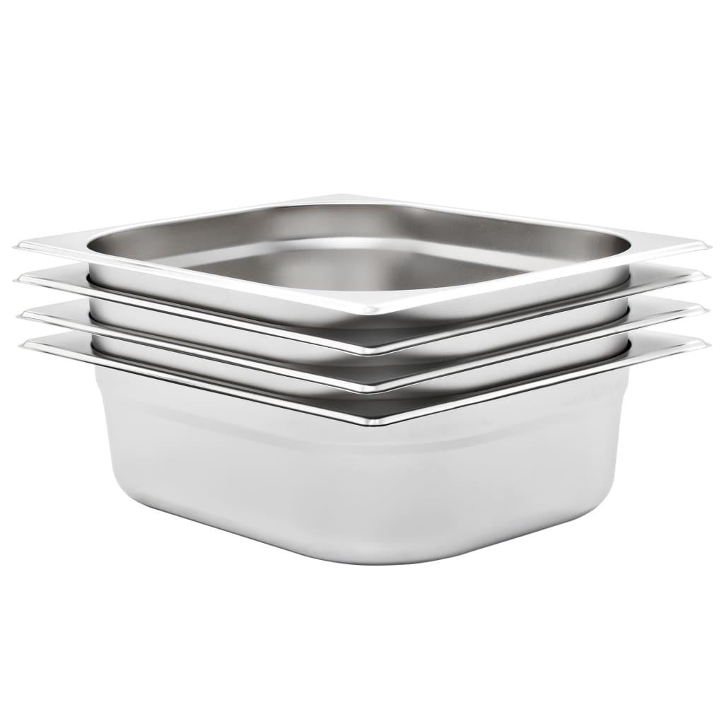Gastronorm beholder 4 stk. GN 1/2 100 mm rustfrit stål