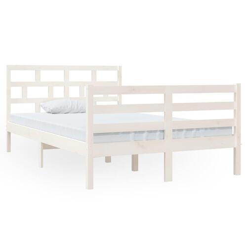 Sengeramme 120x190 cm Small Double massivt træ hvid